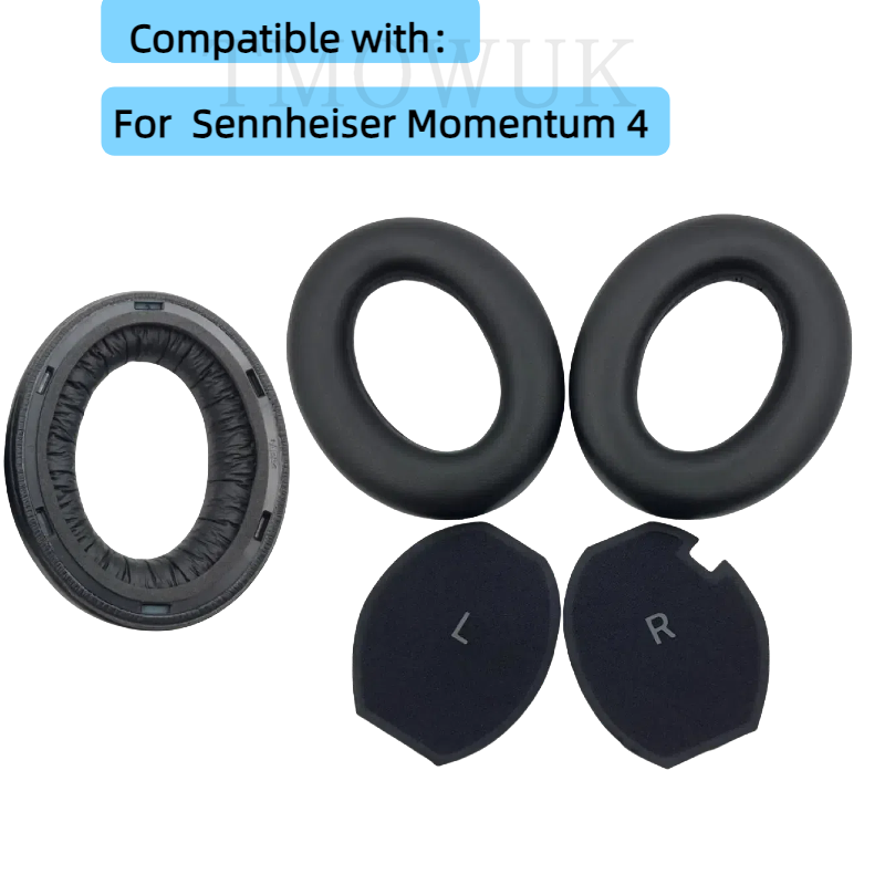 Sennheiser Headphone Momentum 4 - แผ่นรองหูฟังเข้ากันได้กับ Sennheiser Momentum 4 หูฟังไร้สายหนัง Earmuff